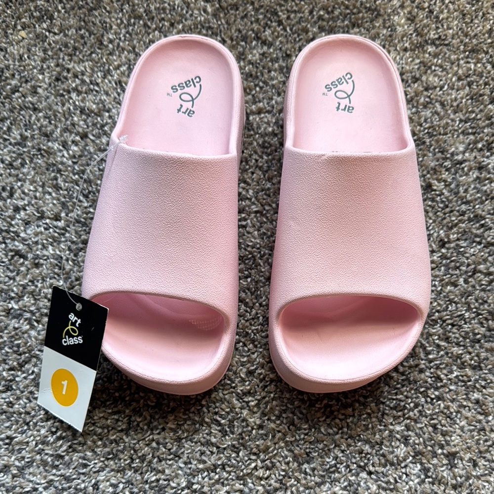 Art Class Kids Pink Slide Sandals